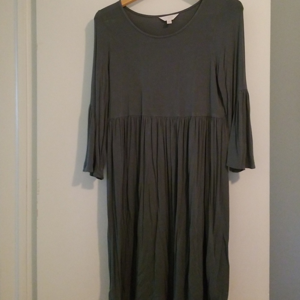 Sage green maternity dress
